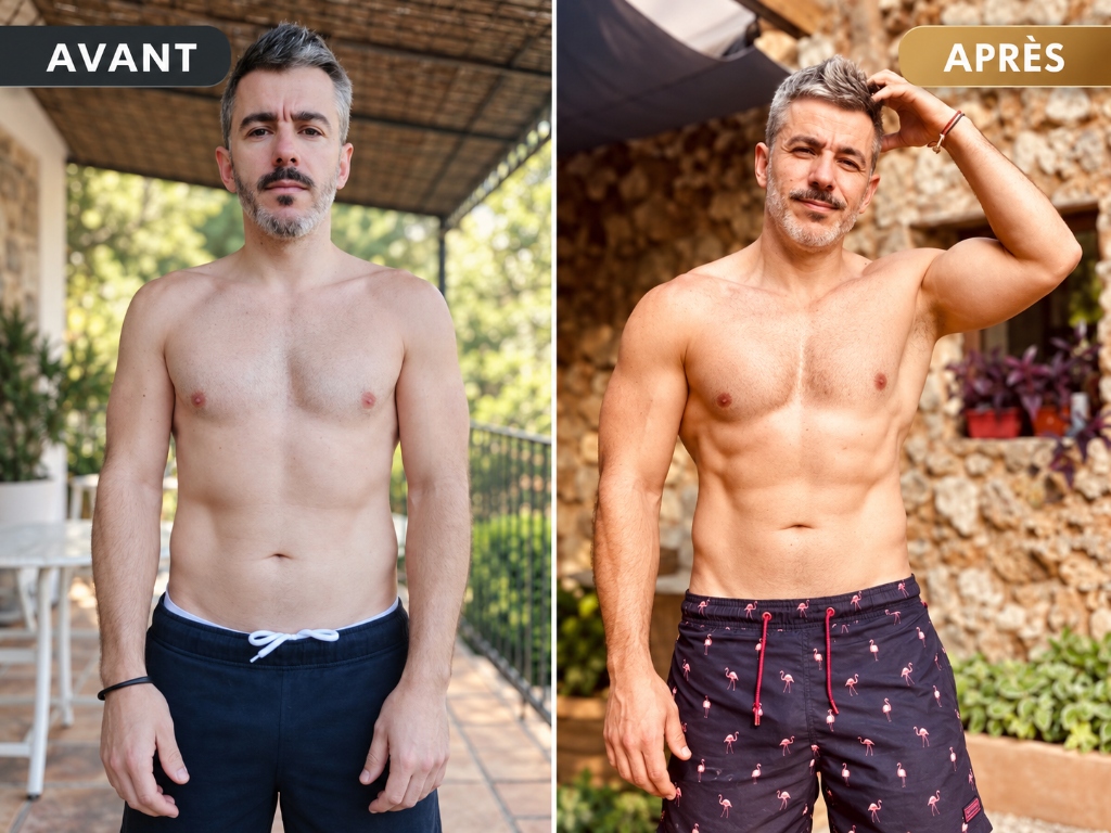 Transformation physique 6 — Avant et Après coaching